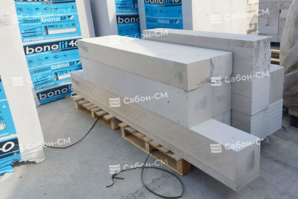 Газобетонные блоки Бонолит Дмитров D600 625х250х75 перегородочные