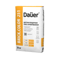 Цветная кладочная смесь армированная Dauer BRICK.COLOR 251 светло-коричневая 50 кг